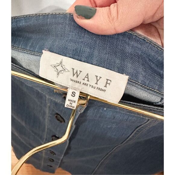 Anthropologie WAYF Denim Skirt - Picture 3 of 10